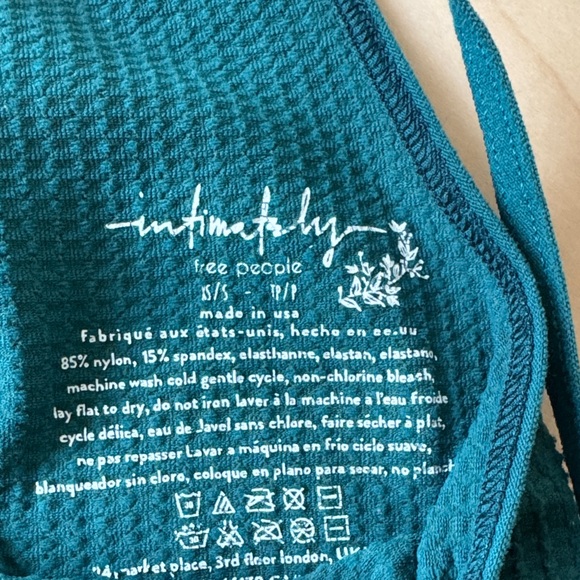 Bundle: Free People & DKNY Lace Bralettes - Teal & Olive Green XS/S - Picture 4 of 12